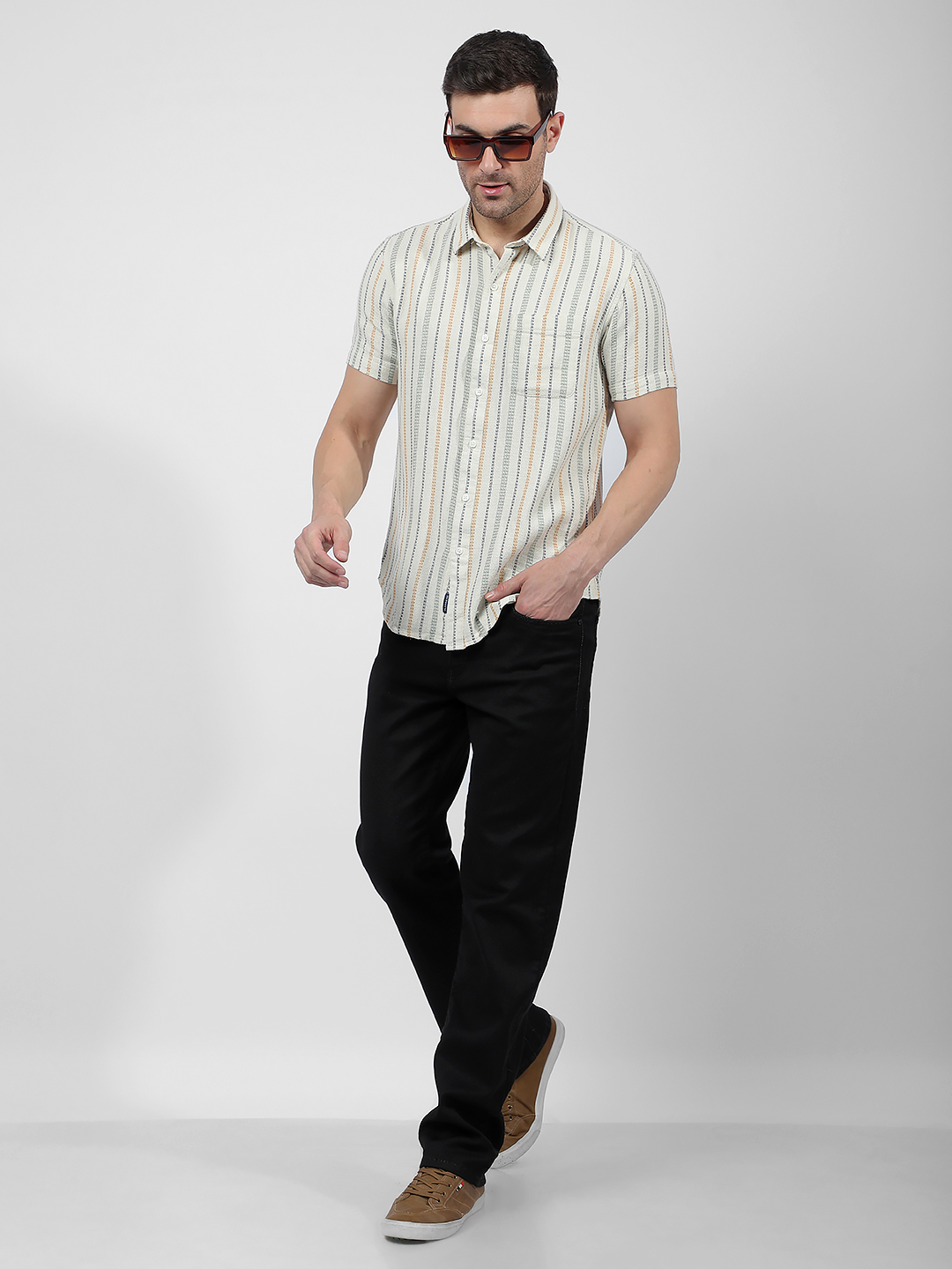 Numero Uno Men Faded Black Jeans